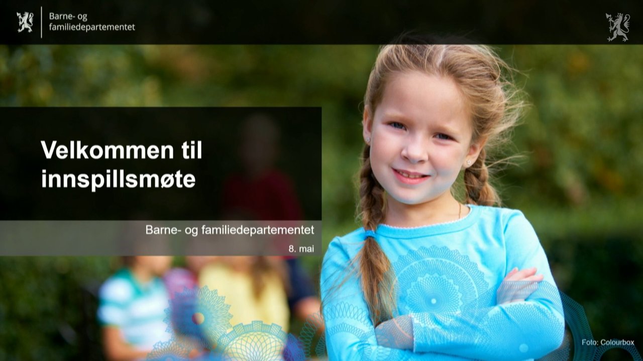 Innspillsmøte om regelverket for barnebidrag og bidragsforskudd